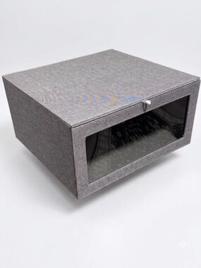 Cambridge Drop-Front Sweater Box in Grey - The Container Store EUC
